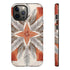 Silver Feather Compass - Impact Resistant Phone Case
